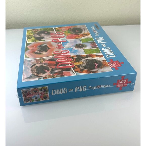 Doug the Pug "Pugs & Kisses" 1000 pc Jigsaw Puzzle Willow Creek Dogs Fun Humor - Picture 12 of 13